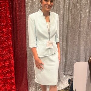 Light blue 2 piece suit